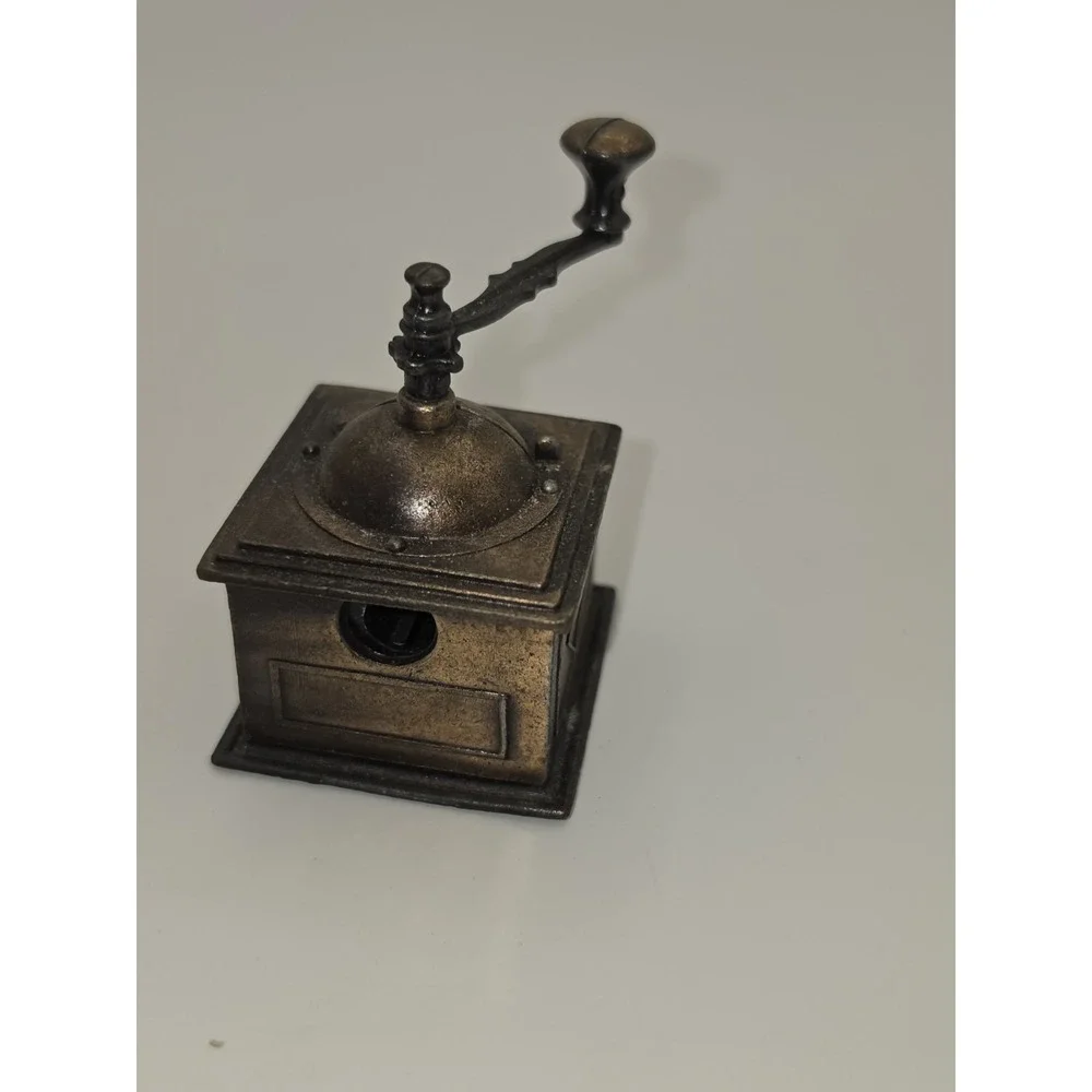 Antique Finished Die - Cast Miniature Coffee‎ Grinder Pencil Sharpener